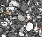 paint flecked pebble